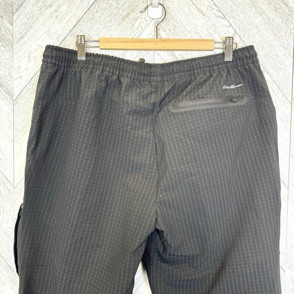 Eddie Bauer First Ascent Guide Grid Pants Mens XL Black Pull On Outdoor Hiking - Picture 5 of 7